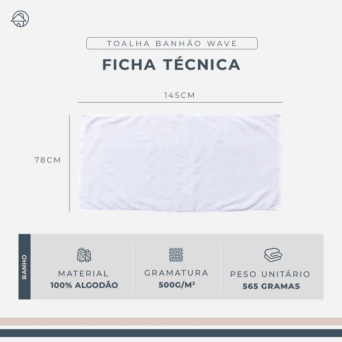 Toalha banhão Wave - Olinda Home